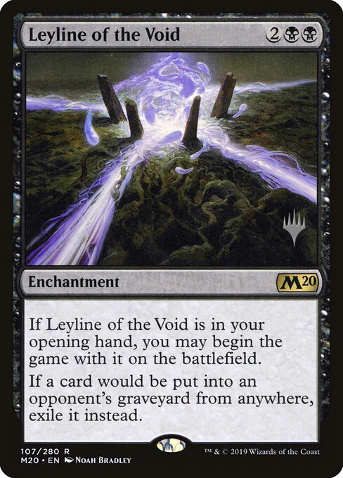 Leyline of the Void — Core Set 2020 Promos #107p, art by Noah Bradley