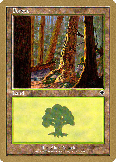 Forest — World Championship Decks 2001 #jt348a, art by Alan Pollack