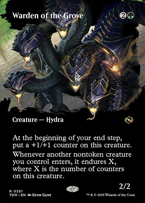 Warden of the Grove — Tarkir: Dragonstorm #351, art by Kevin Glint