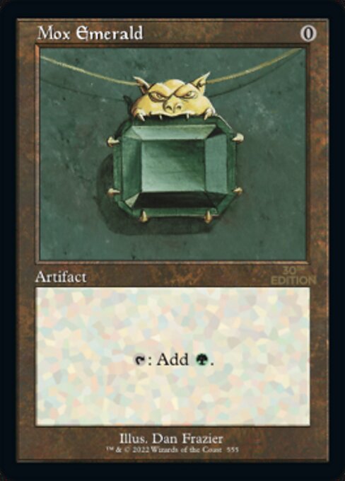 Mox Emerald — 30th Anniversary Edition #555, art by Dan Frazier