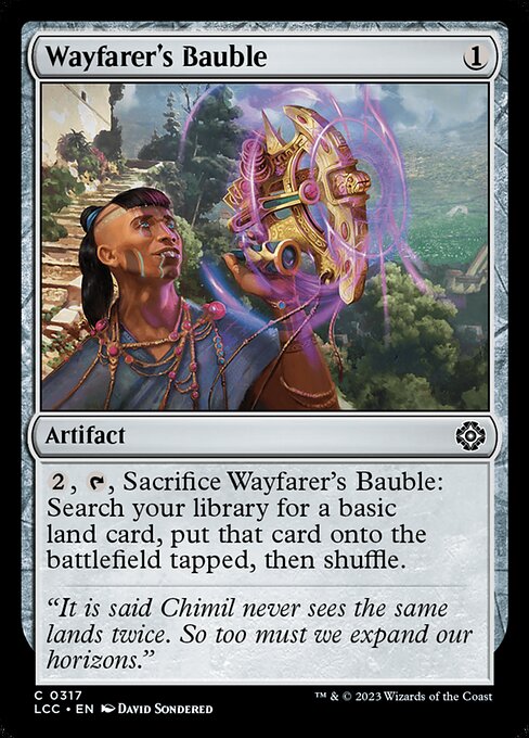 Wayfarer's Bauble — The Lost Caverns of Ixalan Commander #317, art by David Sondered