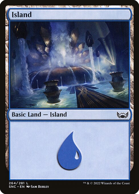 Island — Streets of New Capenna #264, art by Sam Burley