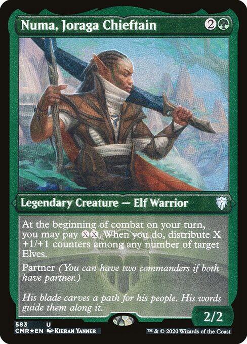 Numa, Joraga Chieftain — Commander Legends #583, art by Kieran Yanner