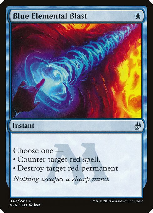 Blue Elemental Blast — Masters 25 #43, art by Izzy