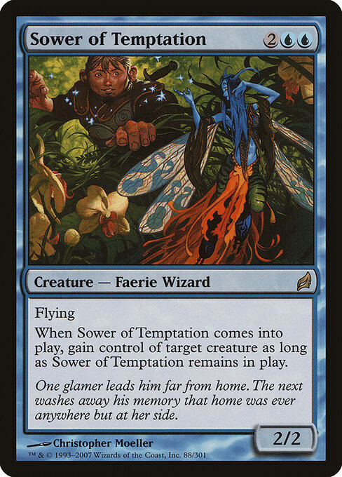 Sower of Temptation — Lorwyn #88, art by Christopher Moeller