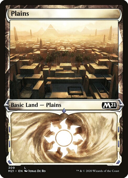 Plains — Core Set 2021 #309, art by Jonas De Ro