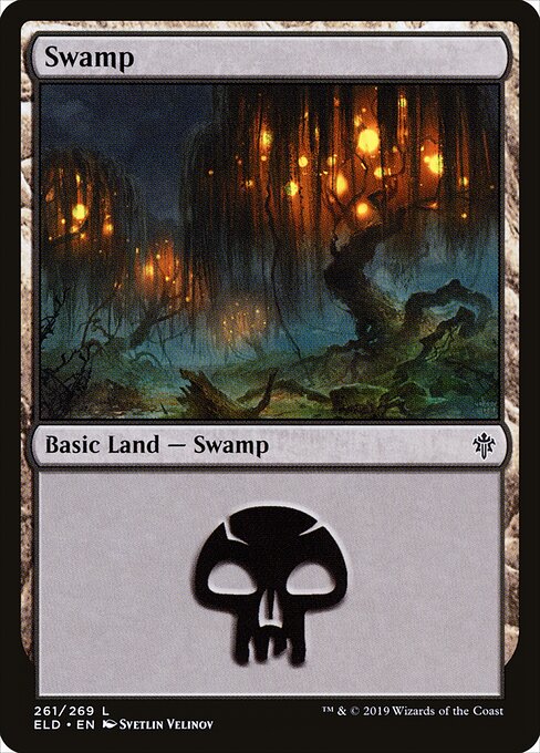 Swamp — Throne of Eldraine #261, art by Svetlin Velinov