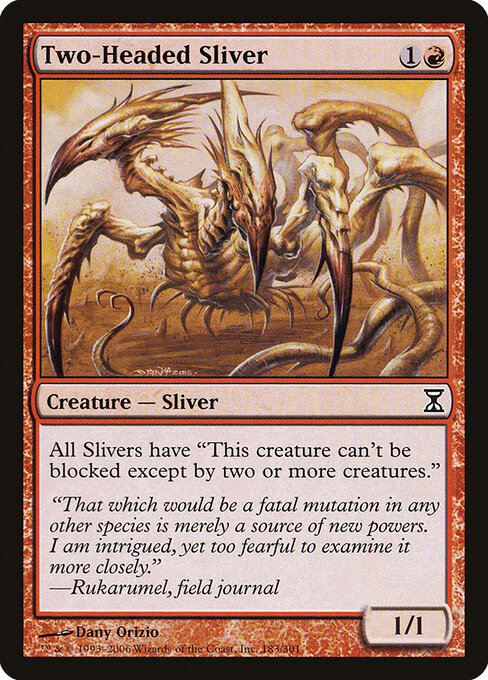 Two-Headed Sliver — Time Spiral #183, art by Dany Orizio