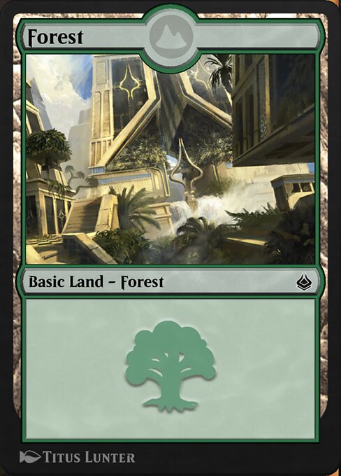 Forest — Amonkhet Remastered #296, art by Titus Lunter