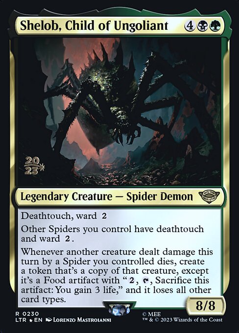 Shelob, Child of Ungoliant — Tales of Middle-earth Promos #230s, art by Lorenzo Mastroianni