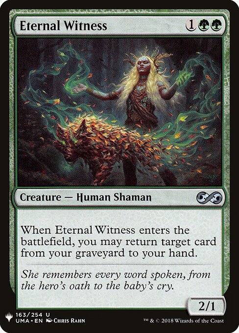 Eternal Witness — The List #UMA-163, art by Chris Rahn