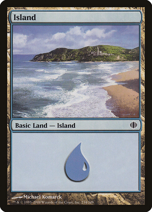 Island — Shards of Alara #234, art by Michael Komarck