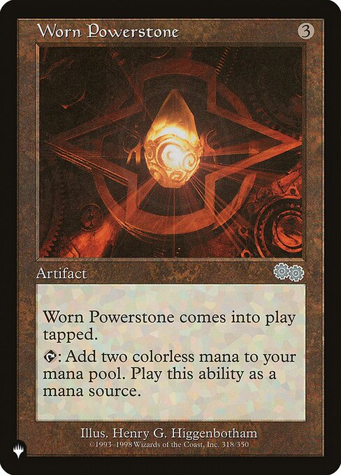 Worn Powerstone — The List #USG-318, art by Henry G. Higginbotham