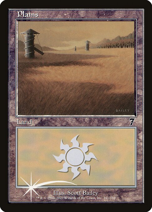Plains — Seventh Edition #341★, art by Scott Bailey