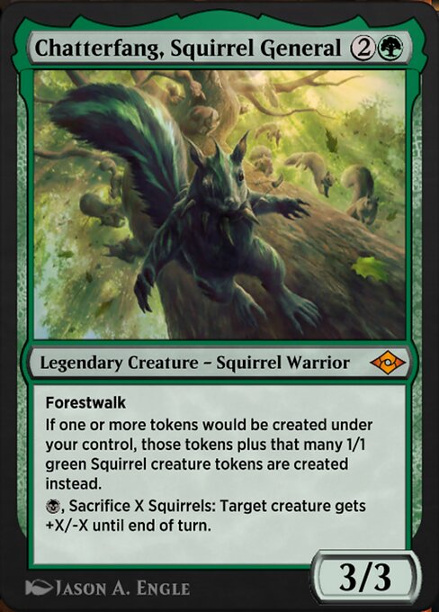 Chatterfang, Squirrel General — Jumpstart: Historic Horizons #552, art by Jason A. Engle