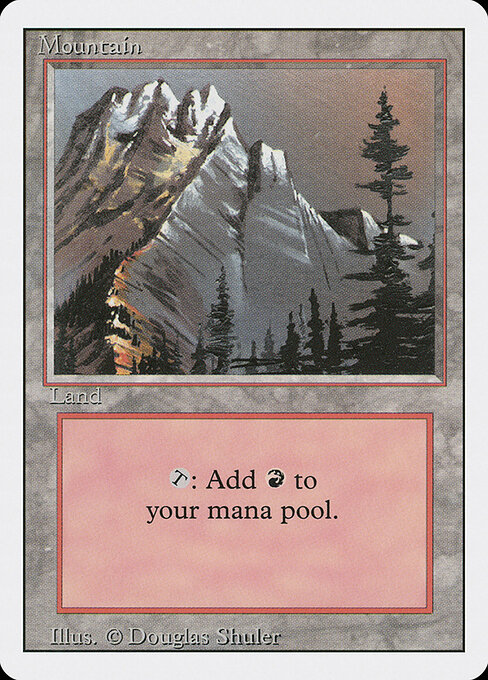 Mountain — Revised Edition #301, art by Douglas Shuler