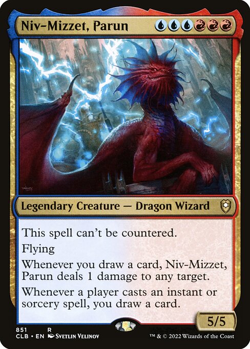 Niv-Mizzet, Parun — Commander Legends: Battle for Baldur's Gate #851, art by Svetlin Velinov