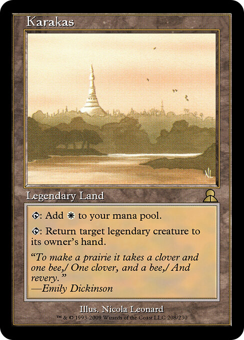 Karakas — Masters Edition III #208, art by Nicola Leonard