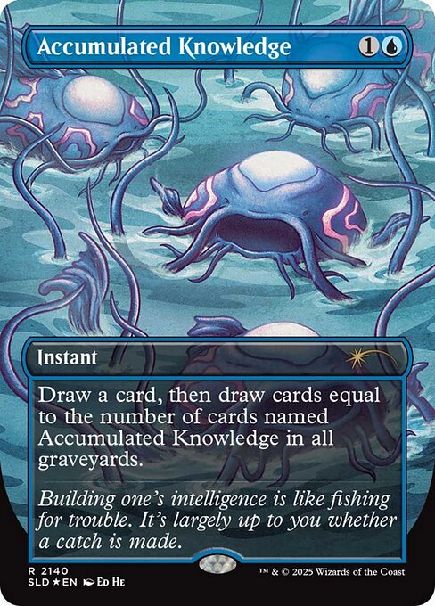 Accumulated Knowledge — Secret Lair Drop #2140, art by Ed He