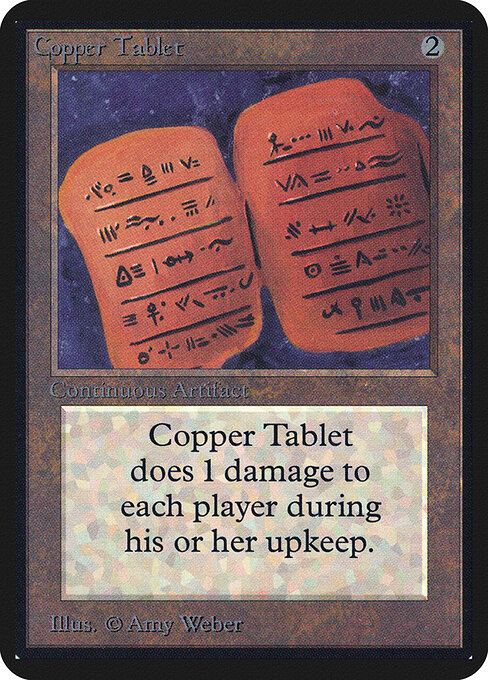 Copper Tablet — Limited Edition Alpha #238, art by Amy Weber