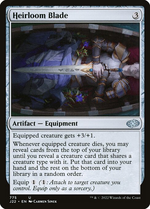 Heirloom Blade — Jumpstart 2022 #775, art by Carmen Sinek
