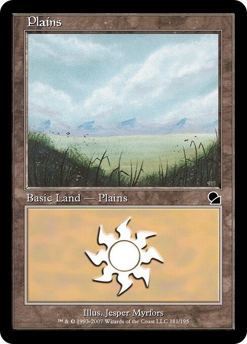 Plains — Masters Edition #181, art by Jesper Myrfors