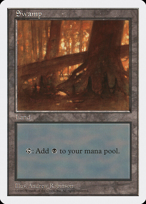 Swamp — Fifth Edition #440, art by Andrew Robinson