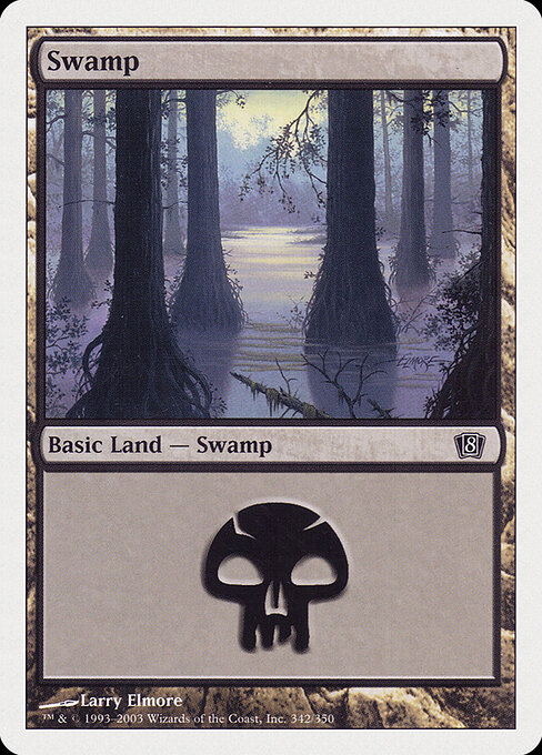 Swamp — Eighth Edition #342, art by Larry Elmore