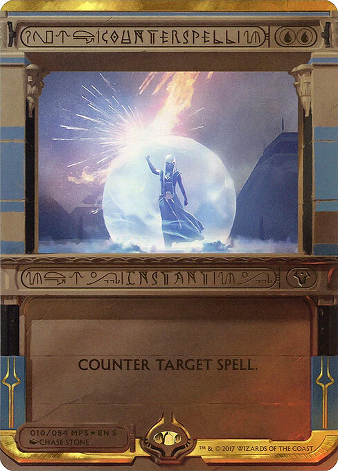 Counterspell — Amonkhet Invocations #10, art by Chase Stone