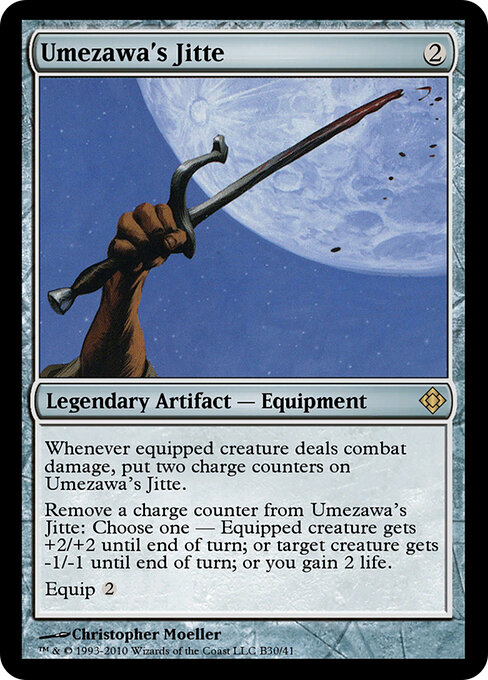Umezawa's Jitte — Magic Online Theme Decks #B30, art by Christopher Moeller