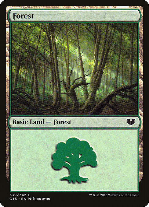 Forest — Commander 2015 #339, art by John Avon