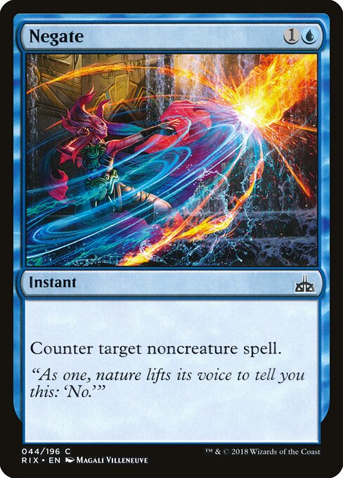 Negate — Rivals of Ixalan #44, art by Magali Villeneuve