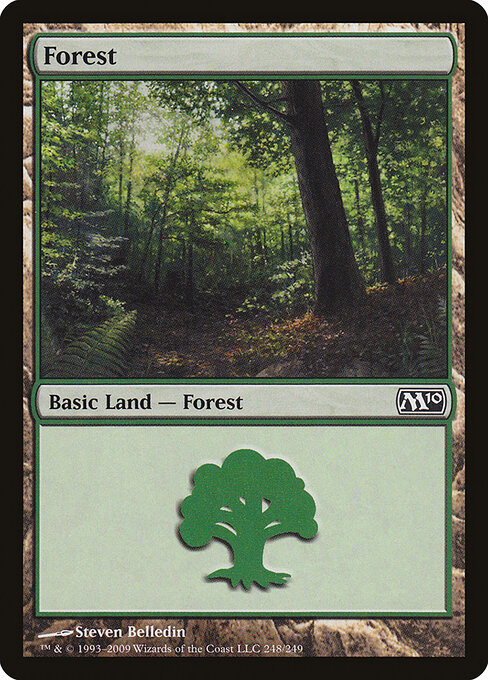 Forest — Magic 2010 #248, art by Steven Belledin