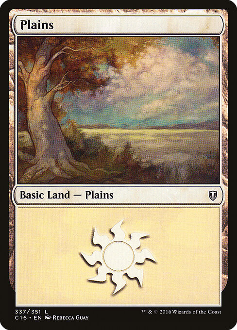 Plains — Commander 2016 #337, art by Rebecca Guay