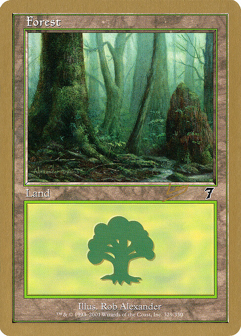 Forest — World Championship Decks 2002 #rl329, art by Rob Alexander