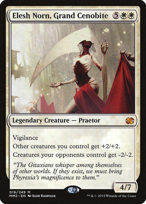 Elesh Norn, Grand Cenobite — Modern Masters 2015 #16, art by Igor Kieryluk