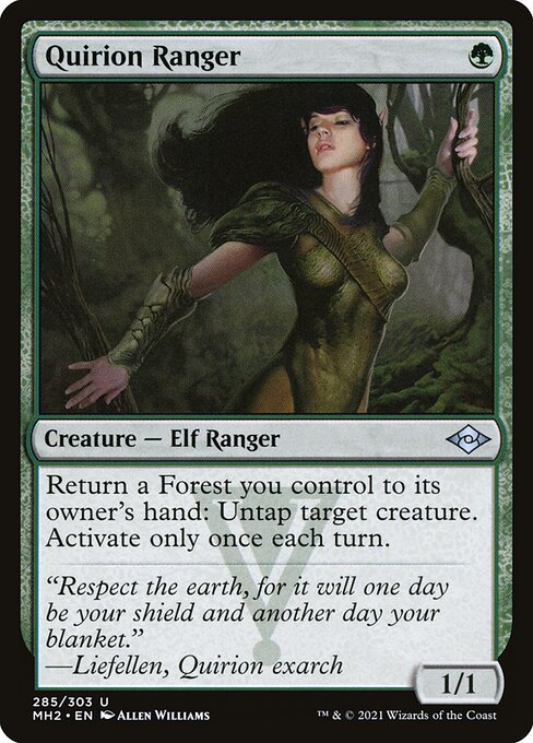 Quirion Ranger — Modern Horizons 2 #285, art by Allen Williams