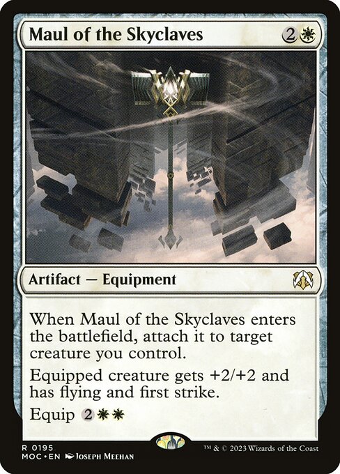 Maul of the Skyclaves — March of the Machine Commander #195, art by Joseph Meehan