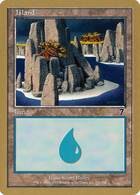 Island — World Championship Decks 2002 #rl332, art by Scott Bailey
