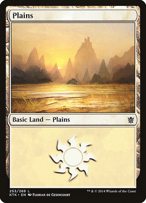 Plains — Khans of Tarkir #253, art by Florian de Gesincourt