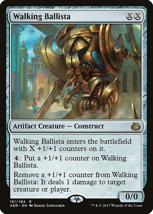 Walking Ballista — Aether Revolt #181, art by Daniel Ljunggren