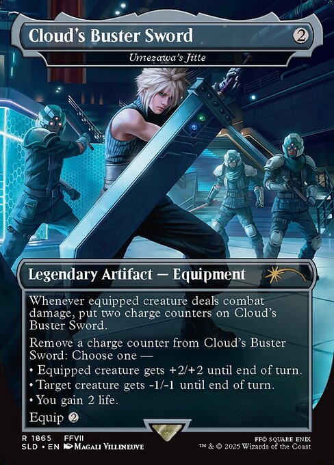 Umezawa's Jitte — Cloud's Buster Sword — Secret Lair Drop #1865, art by Magali Villeneuve