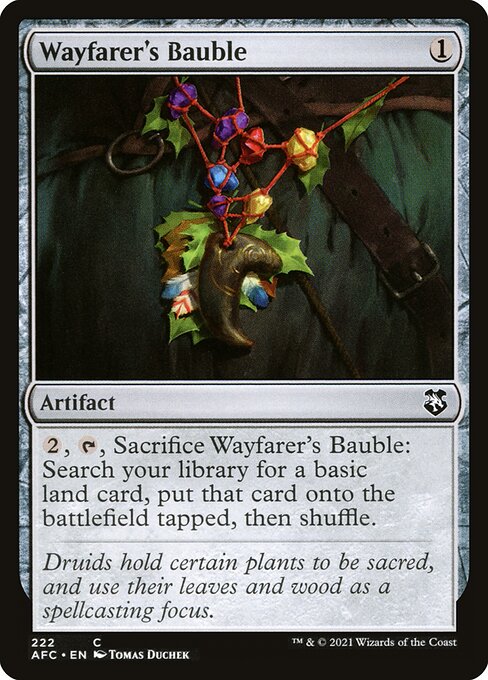 Wayfarer's Bauble — Forgotten Realms Commander #222, art by Tomas Duchek