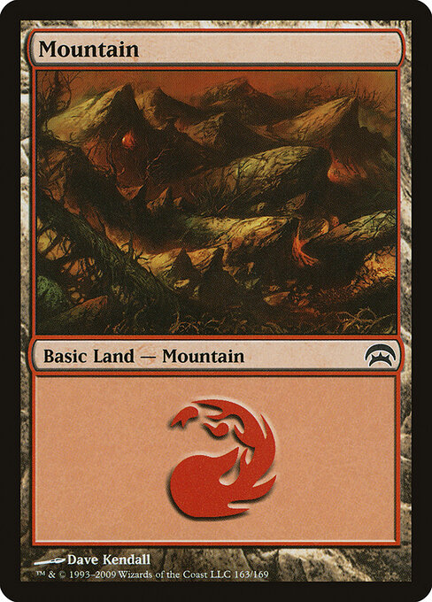 Mountain — Planechase #163, art by Dave Kendall