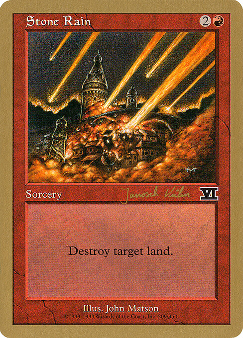 Stone Rain — World Championship Decks 2000 #jk209, art by John Matson