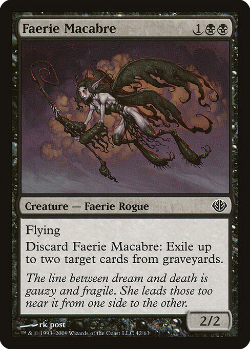 Faerie Macabre — Duel Decks: Garruk vs. Liliana #42, art by rk post