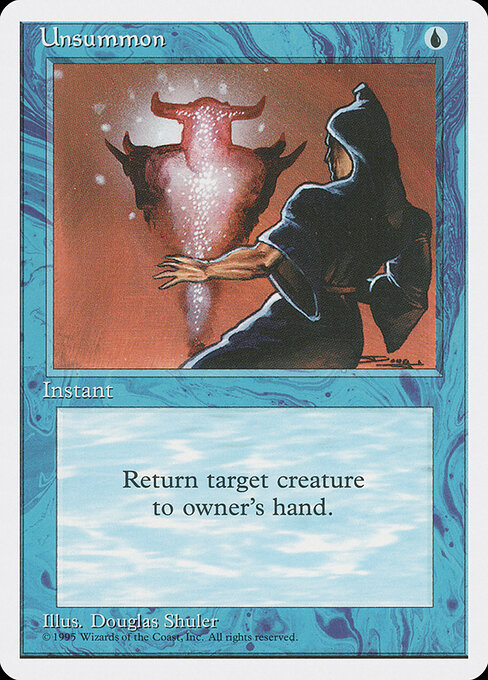 Unsummon — Fourth Edition #111, art by Douglas Shuler