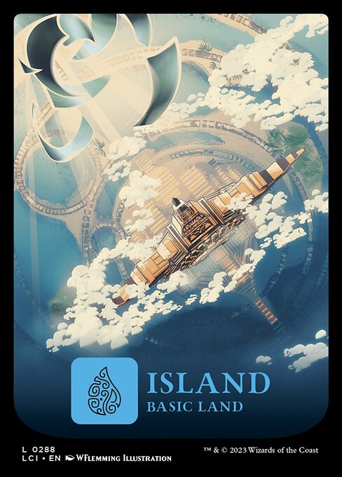 Island — The Lost Caverns of Ixalan #288, art by WFlemming Illustration