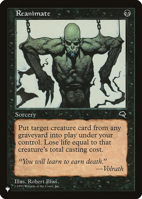 Reanimate — The List #TMP-151, art by Robert Bliss