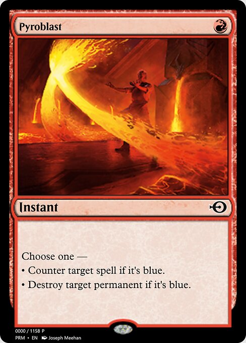 Pyroblast — Magic Online Promos #69981, art by Joseph Meehan